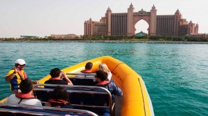 Dubai’s skyscrapers from the sea