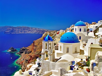 Santorini in Greece