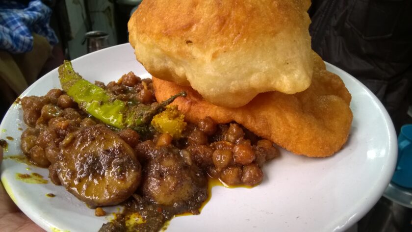 Chole Bhature With Pickle