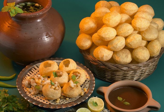 Spicy Golgappe or Pani Poori