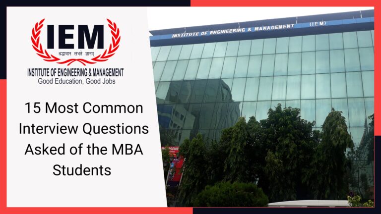 15 Most Common Interview Questions Asked of the MBA Students