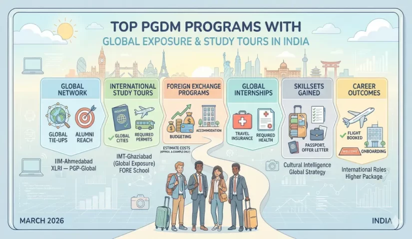 Top PGDM Programs with Global Exposure and Study Tours in India
